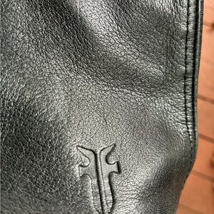 Frye Soft Black Leather Shoulder Bag